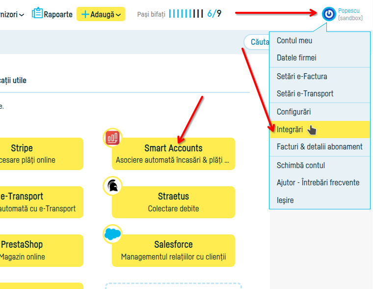 Cum conectezi o bancă pentru asocierea tranzacțiilor - pasul 1