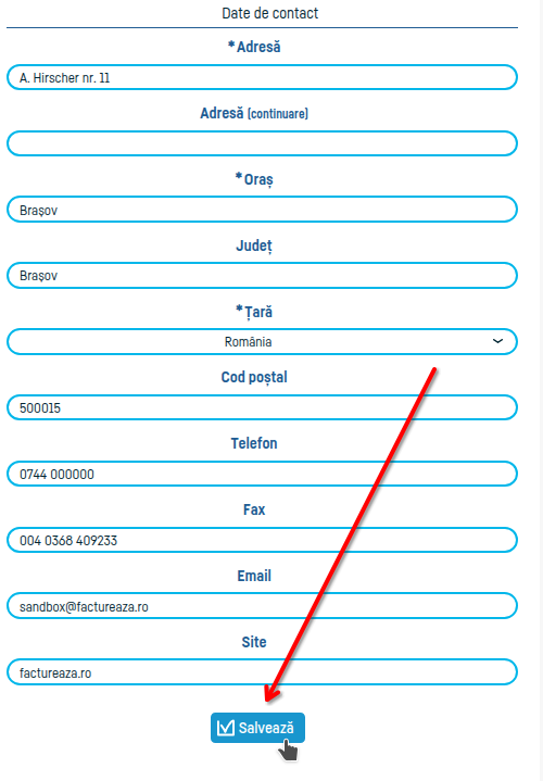 Cum emit facturi cu TVA? - pasul 3