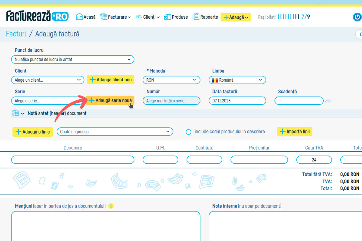 Cum generezi și transmiți e-Factura în SPV ANAF - pasul 10