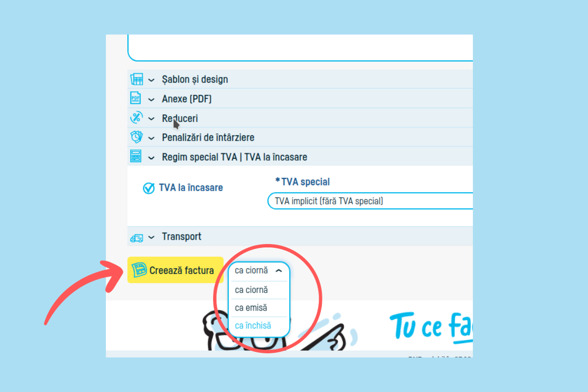 Cum generezi și transmiți e-Factura în SPV ANAF - pasul 13