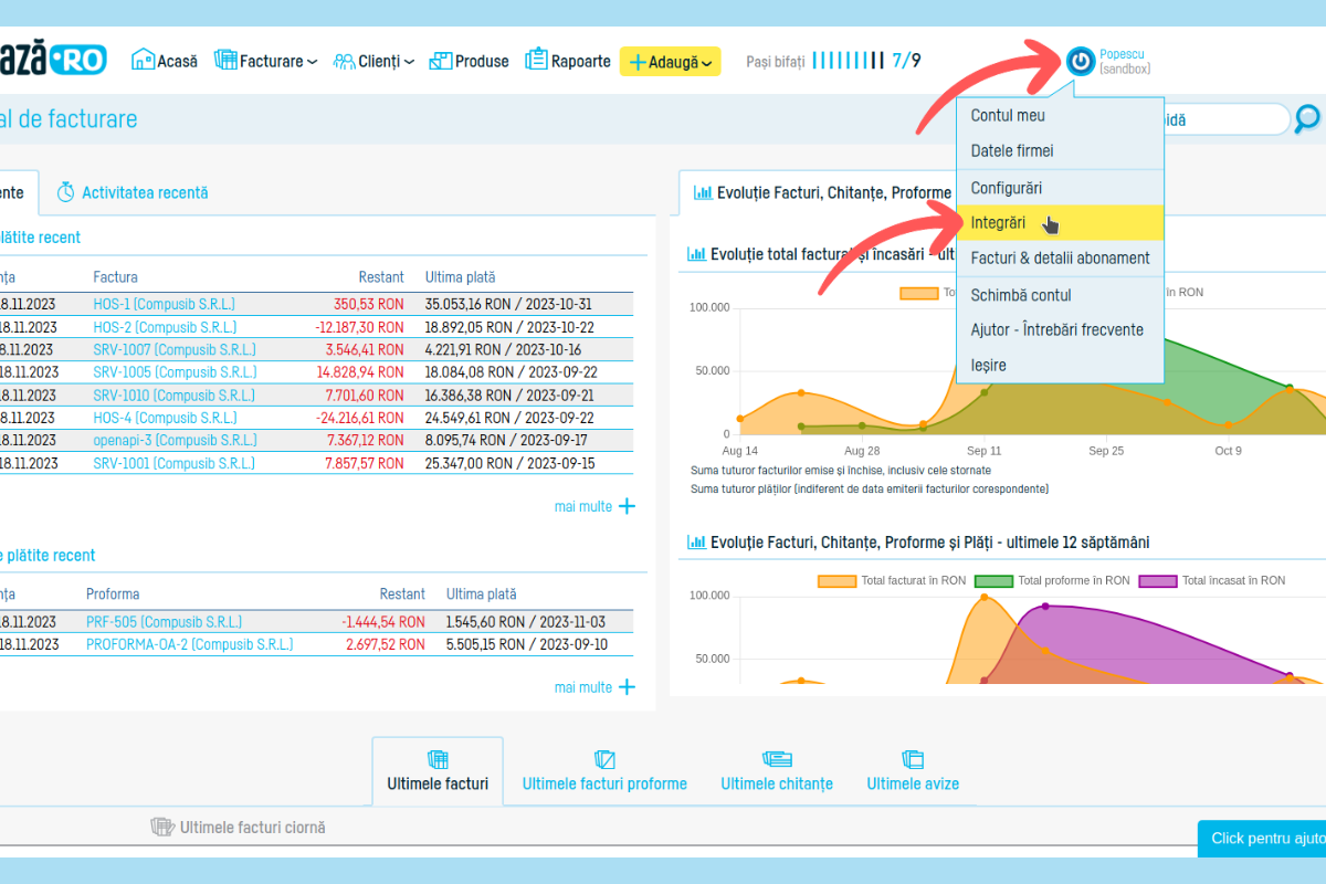 Cum generezi și transmiți e-Factura în SPV ANAF - pasul 4