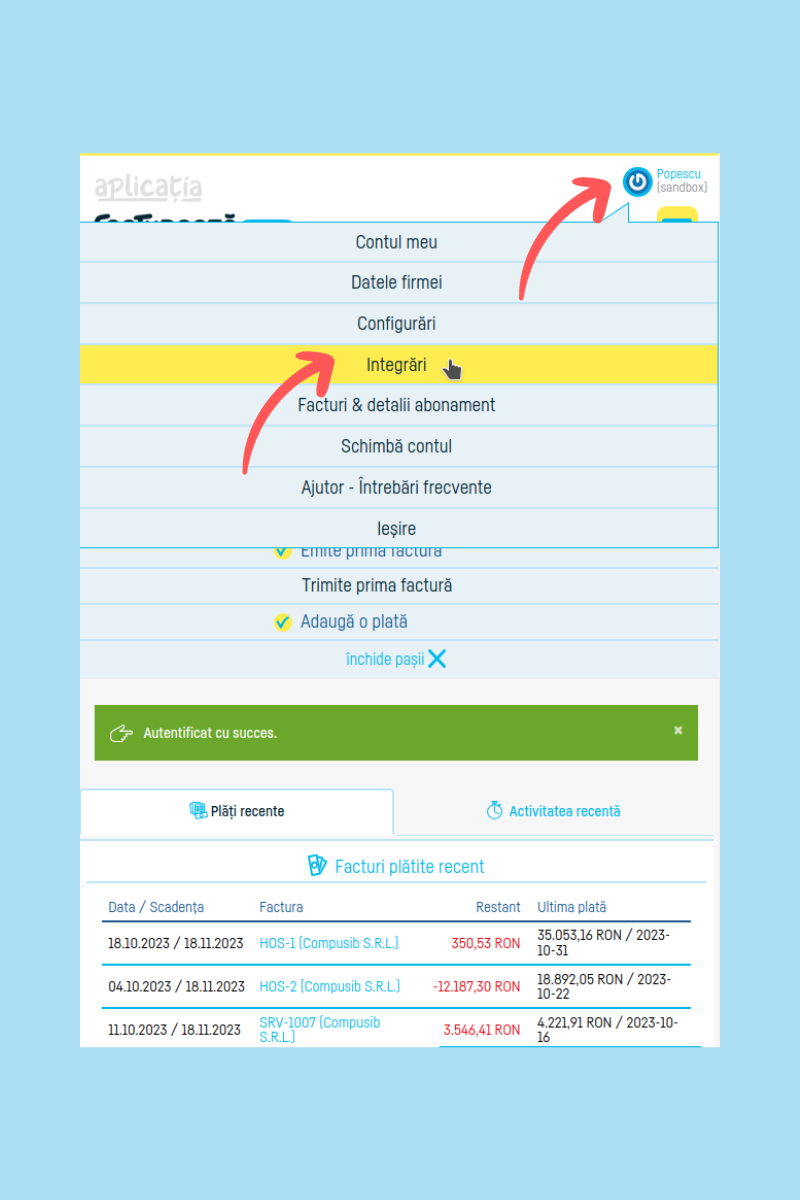 Cum generezi și transmiți e-Factura în SPV ANAF - pasul 4