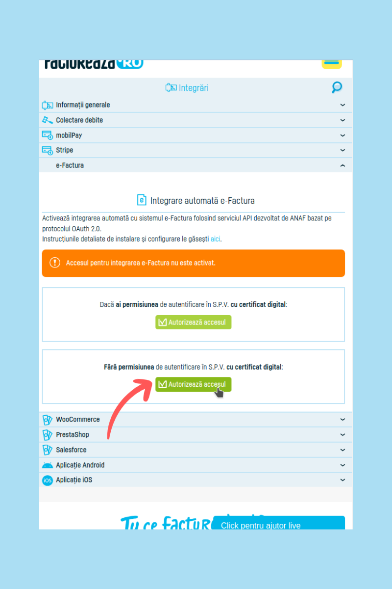 Cum generezi și transmiți e-Factura în SPV ANAF - pasul 6